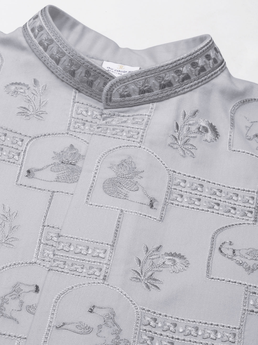 Grey Vivah Story Jacket Kurta set