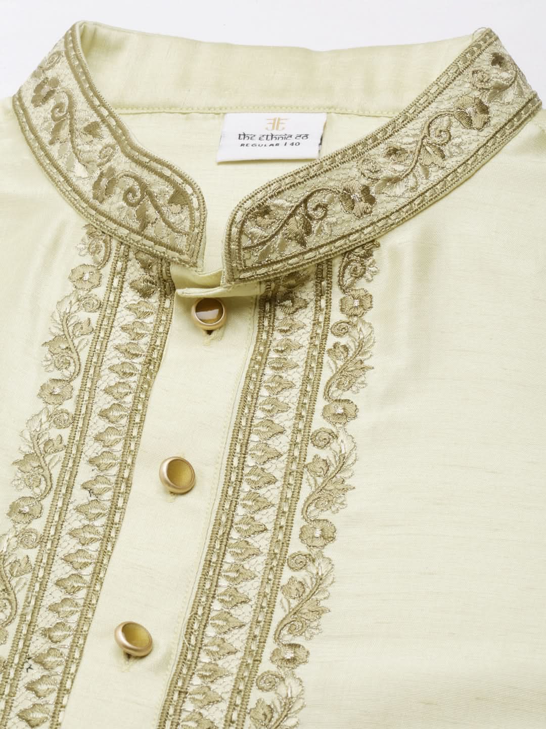 Pistachio Embroidery Kurta Set
