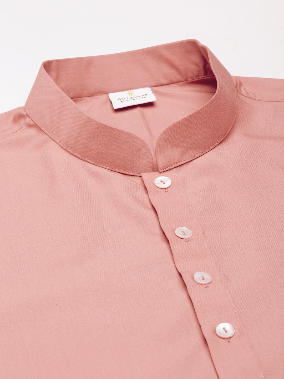 Dark Pink Cotton Short Kurta Set