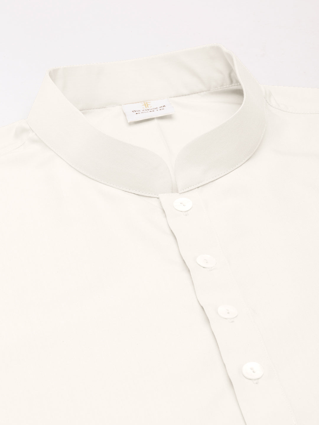 Off White Cotton Short Kurta Set