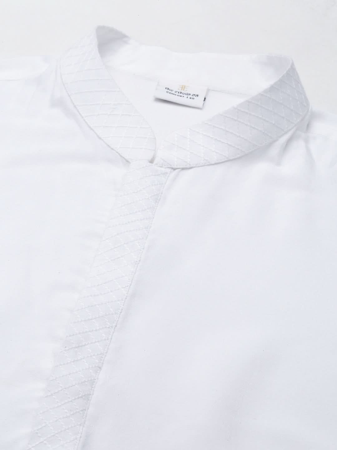 Off White jacket with Short Kurta Set