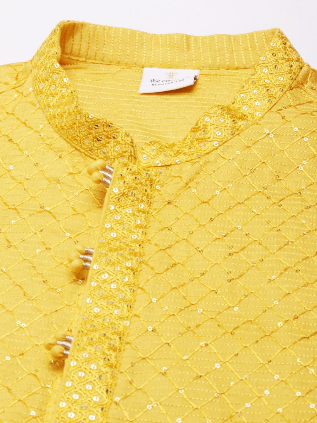 Yellow Embroidered Kurta Set