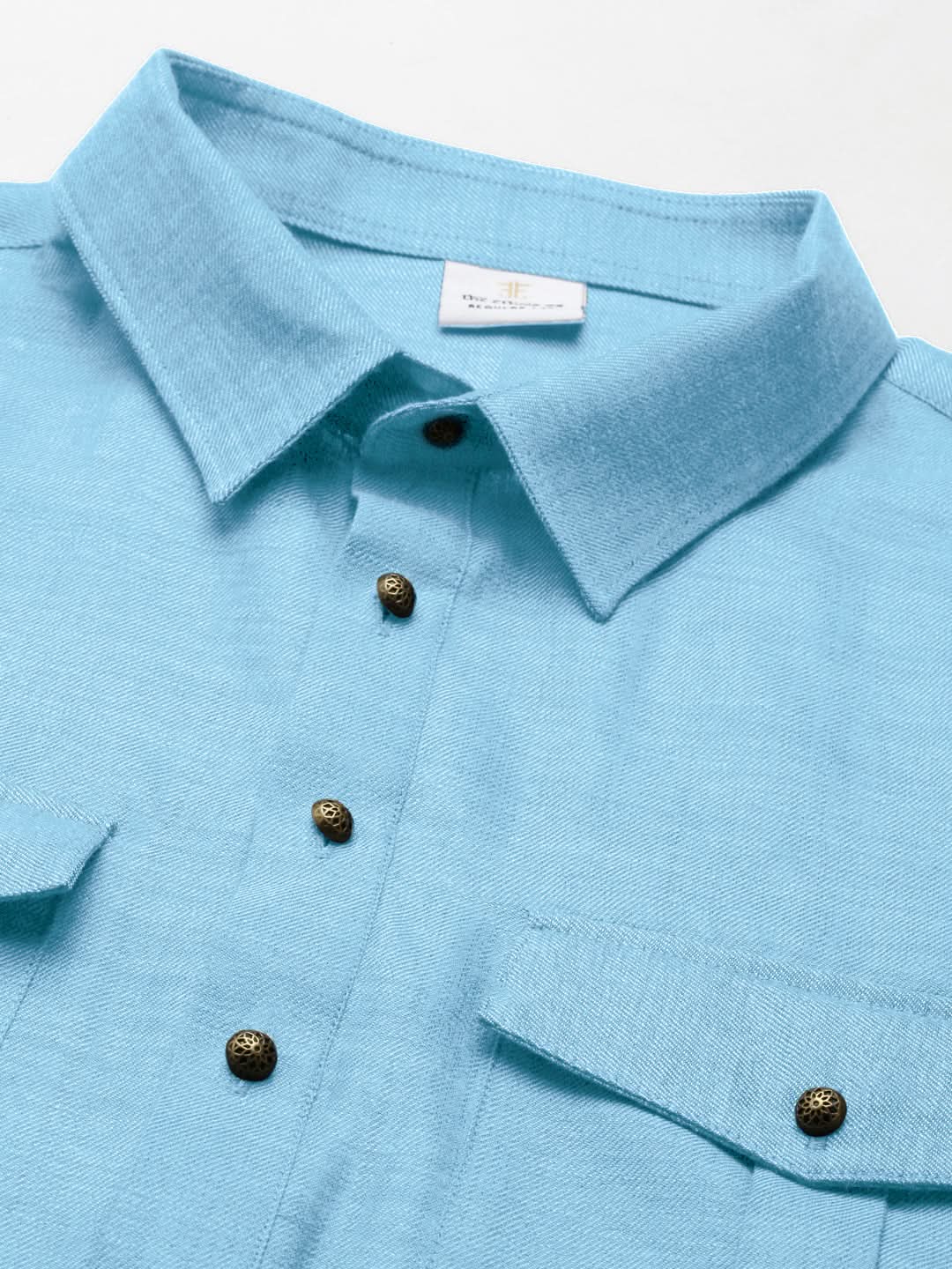 Light Blue cotton Pathani with Salwar