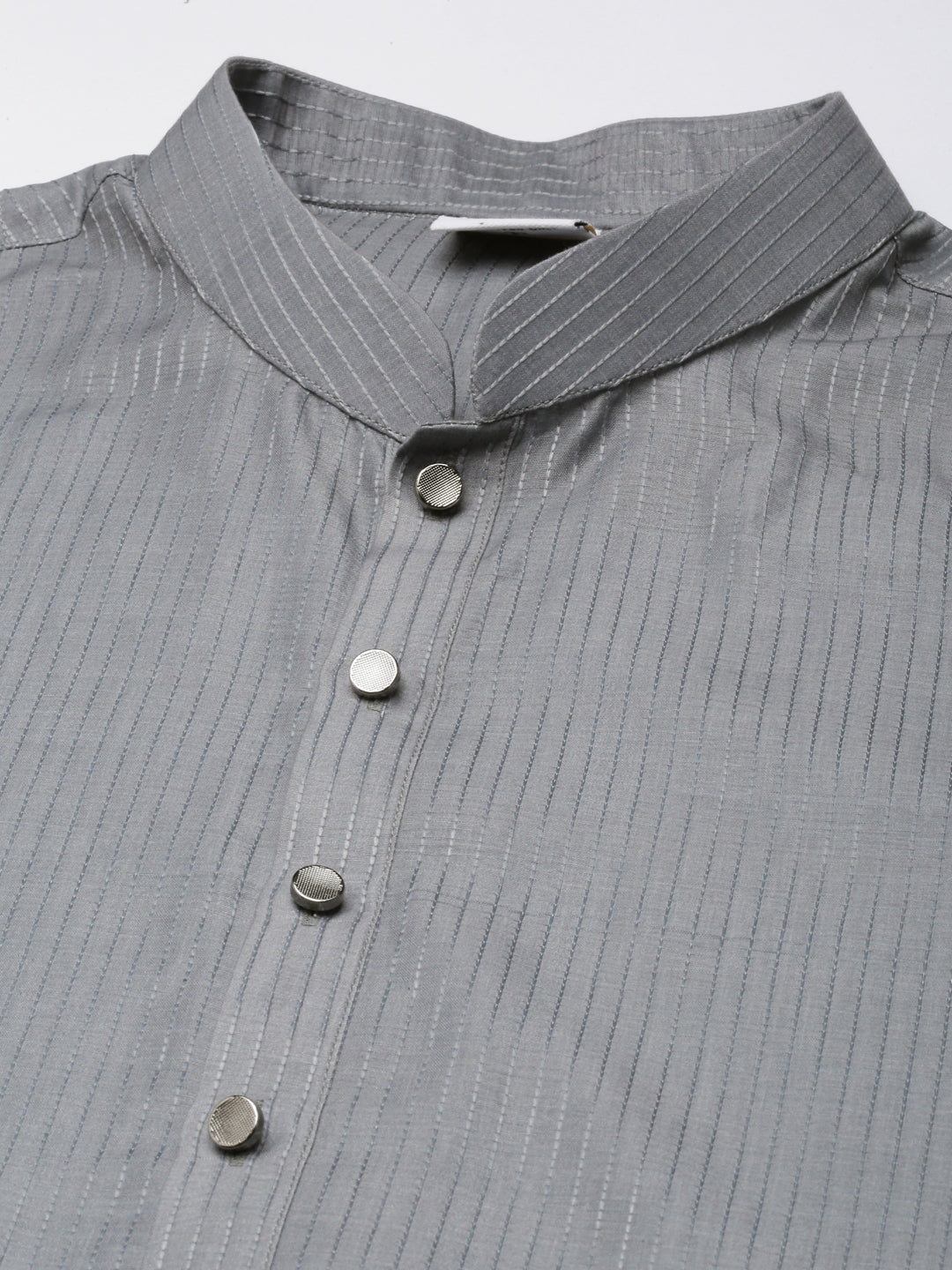 Grey Stitchline Kurta Set