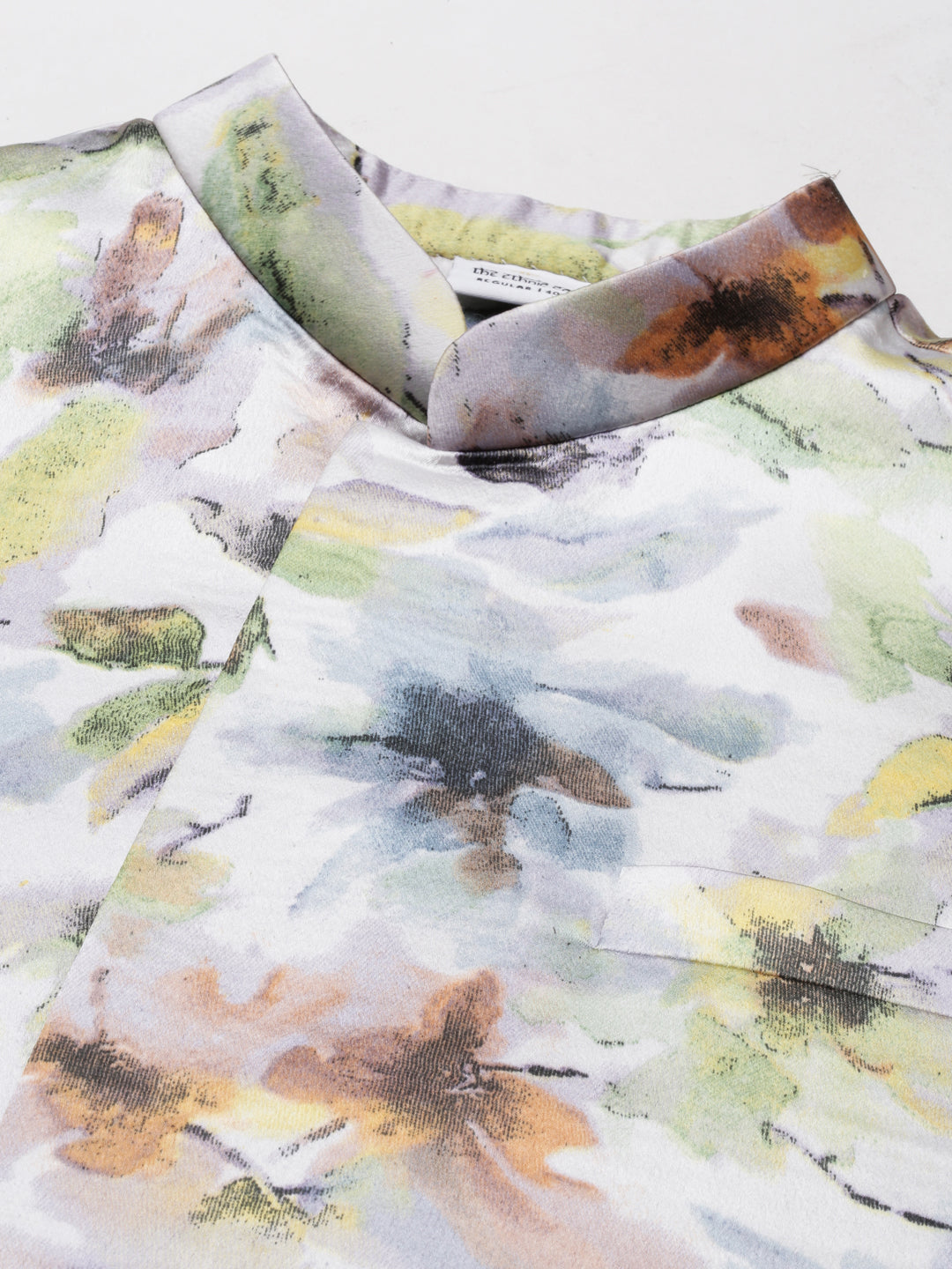 Floral Print Jacket With white Short kurta