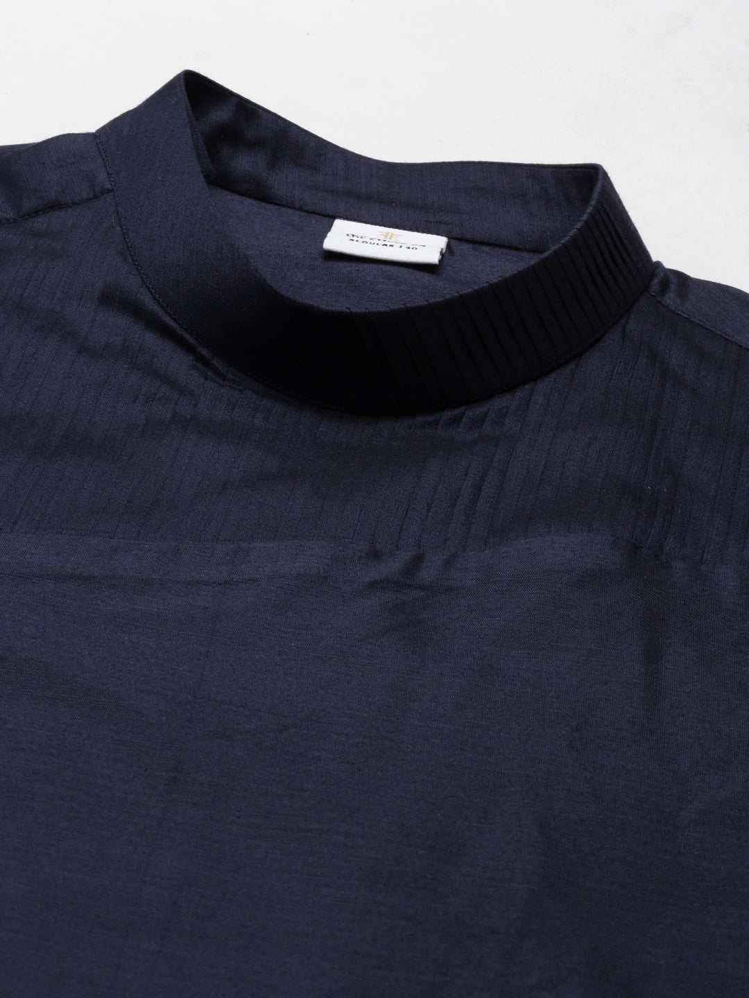 Navy Pleated Kurta Set