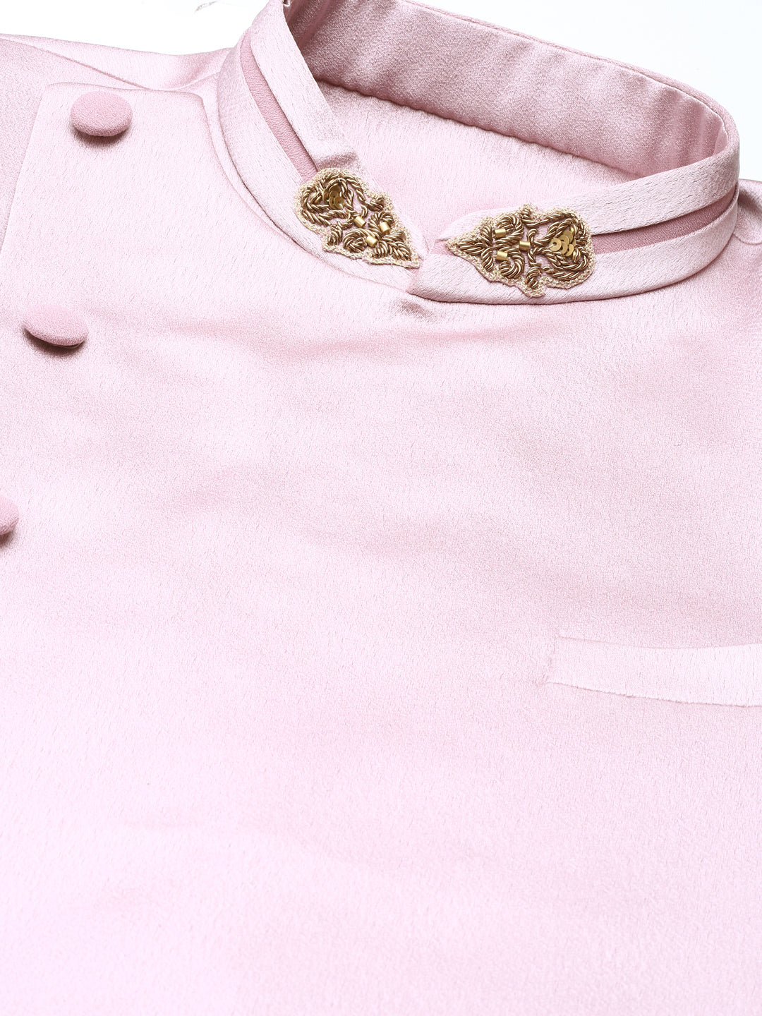 Old Rose Draped Indo Western Set
