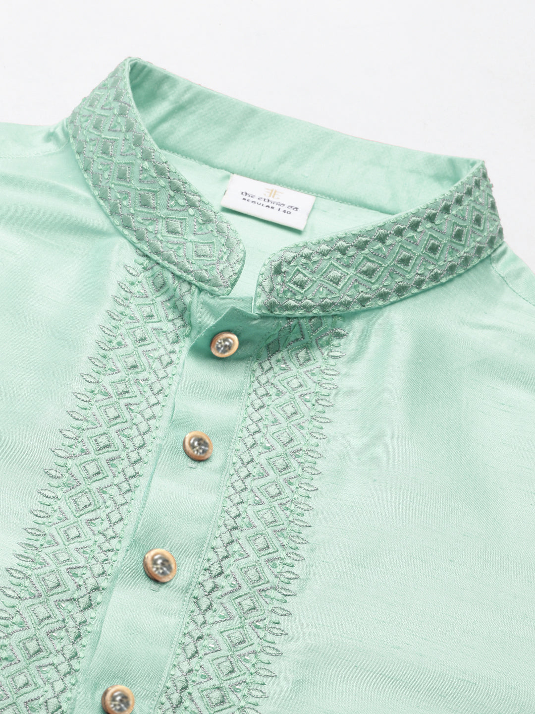 Sky blue Embroidered Kurta Set