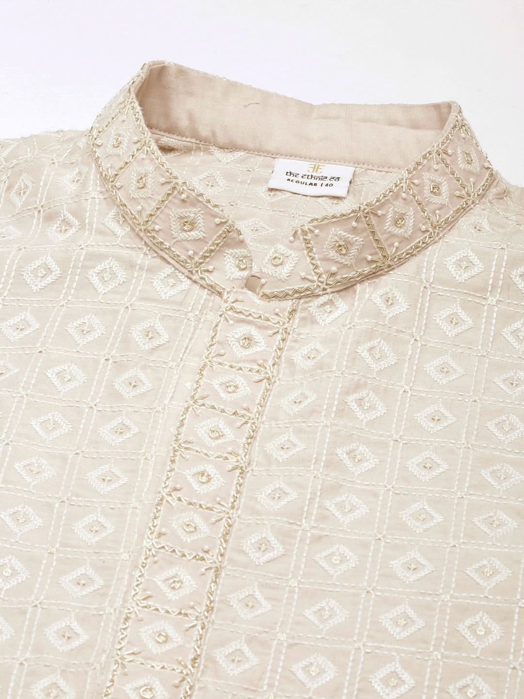 Pink Embroidered Kurta Set