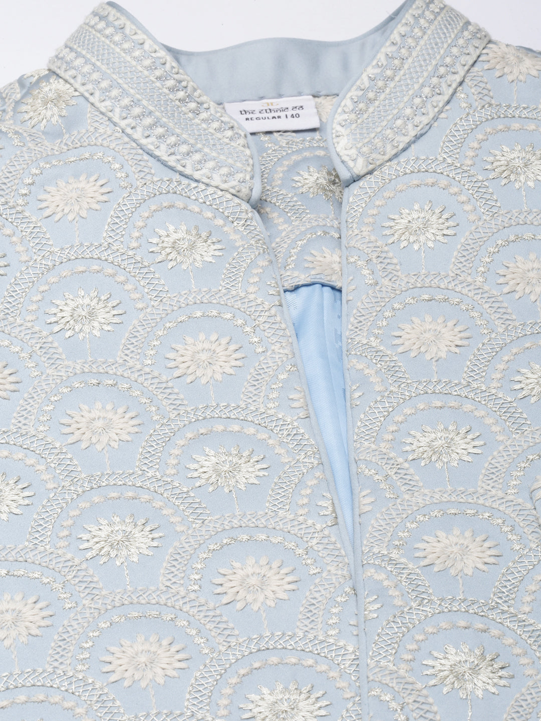Light Blue Embroidery Indo