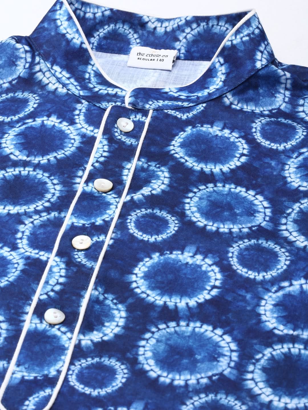 Blue Bandhani Kurta Set