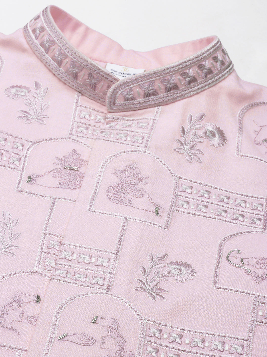 Light Pink Vivah Story Jacket Kurta set