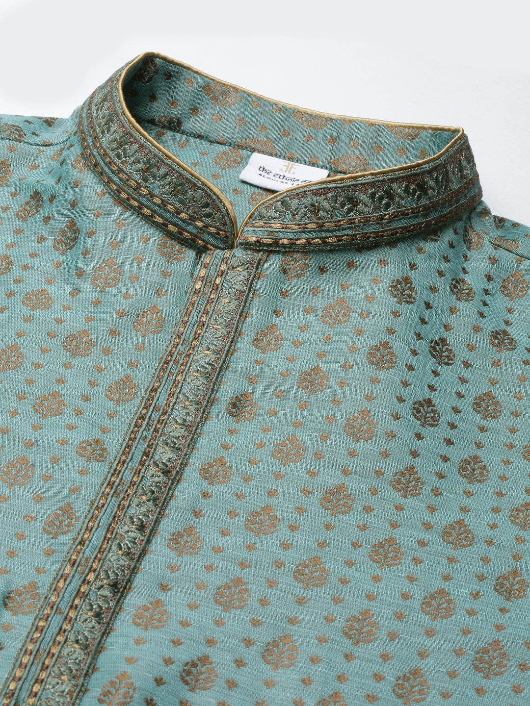 Jade Green Jacquard Kurta Set