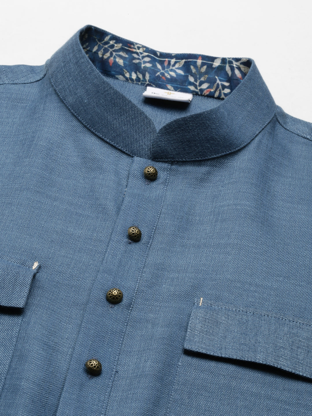 Denim Blue Pathani Kurta Set