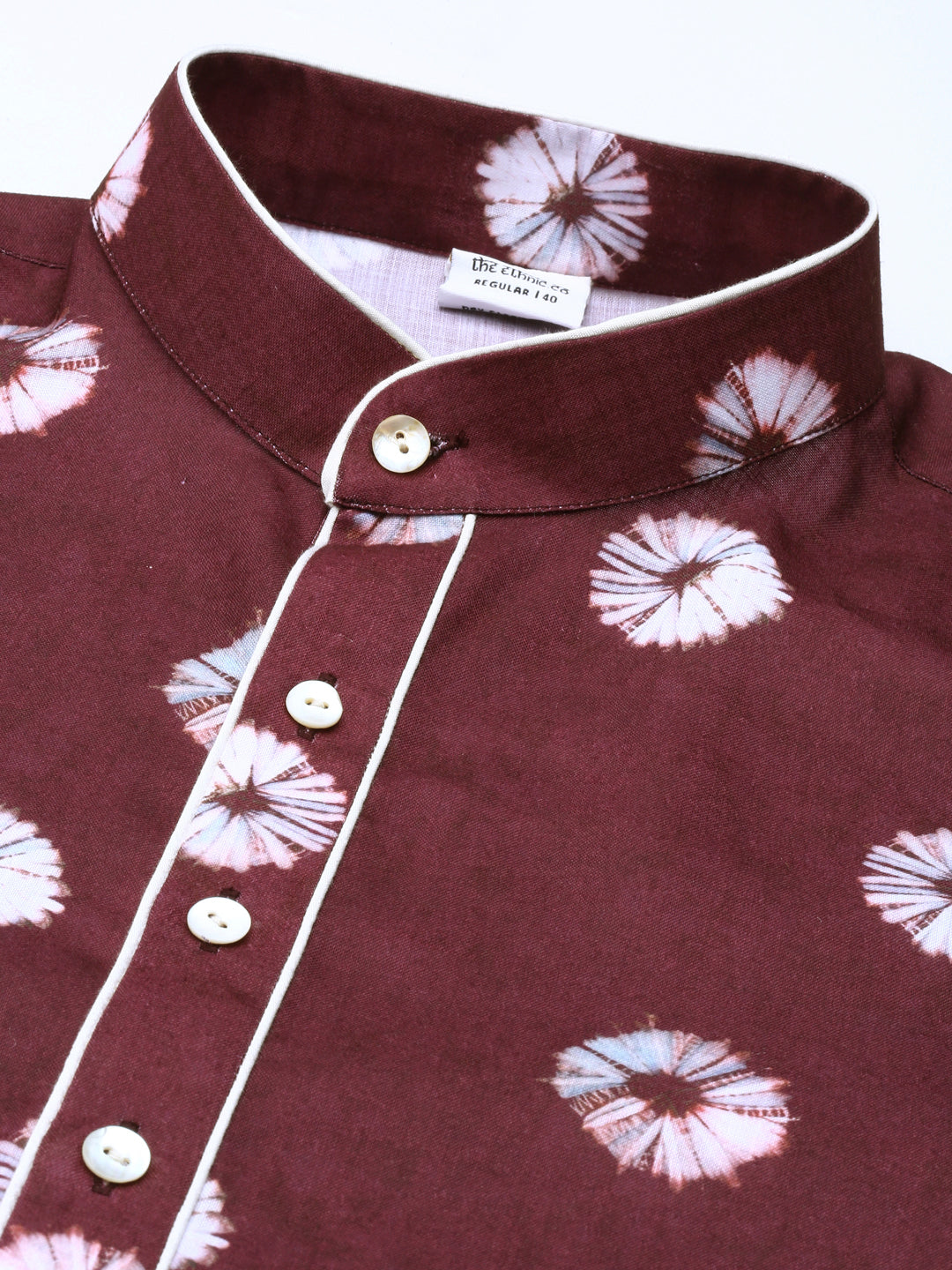 Maroon Bandhani Kurta Set