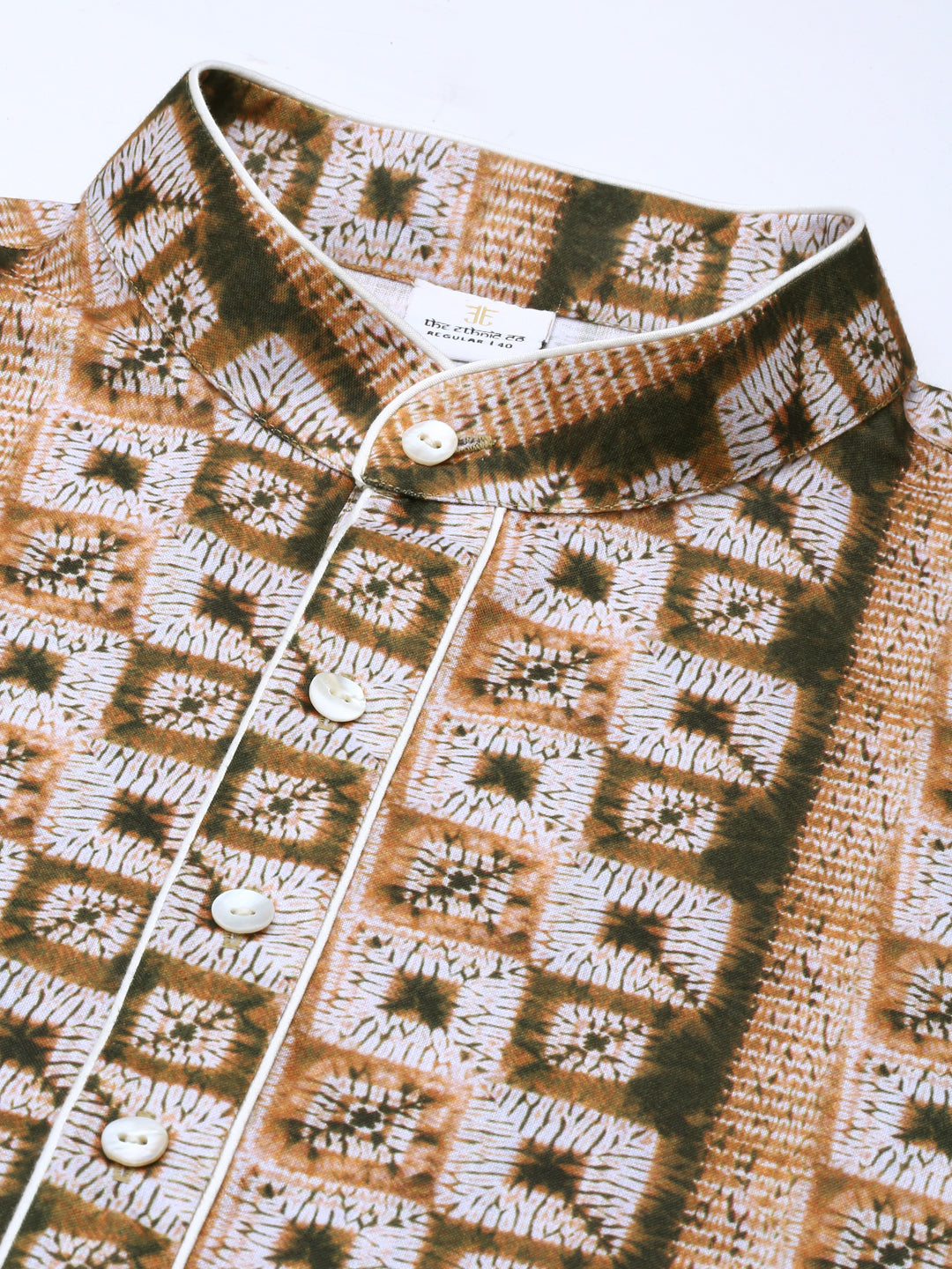 Mustard Tie Dye Kurta Set