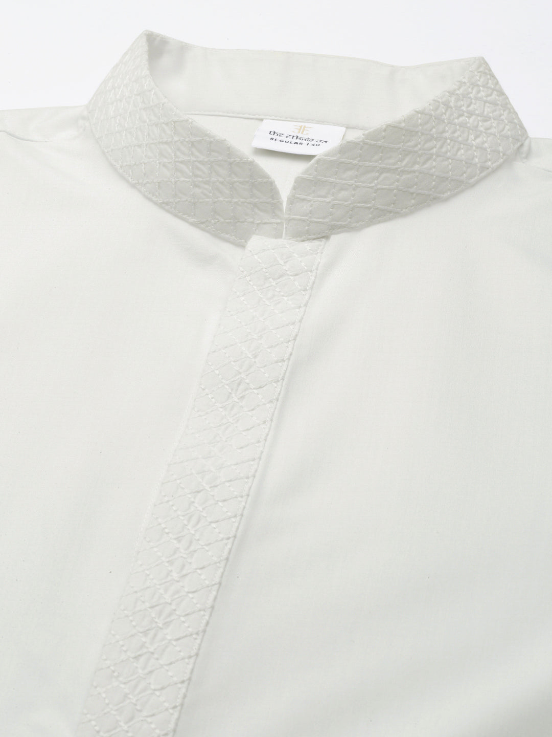Off White fine Cotton Kurta Set