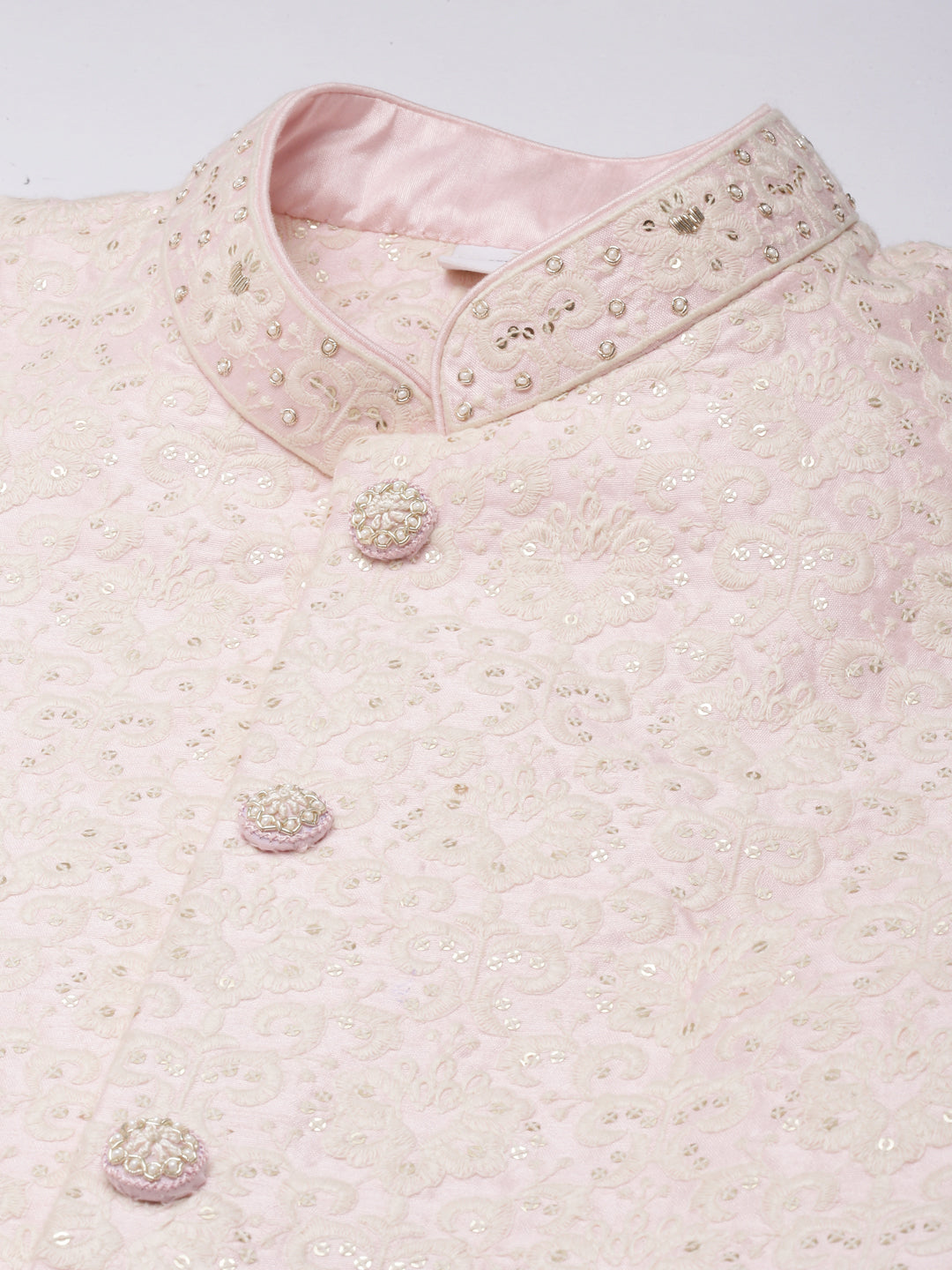 Baby Pink Embriodered Indowestern