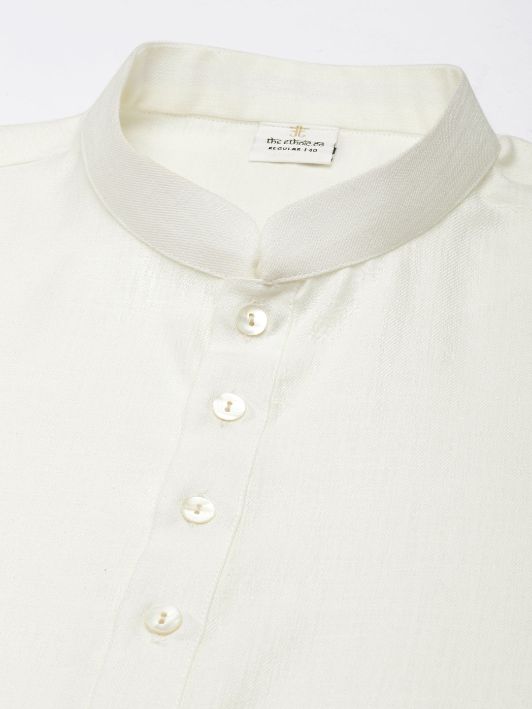 Off white Cotton Short Kurta