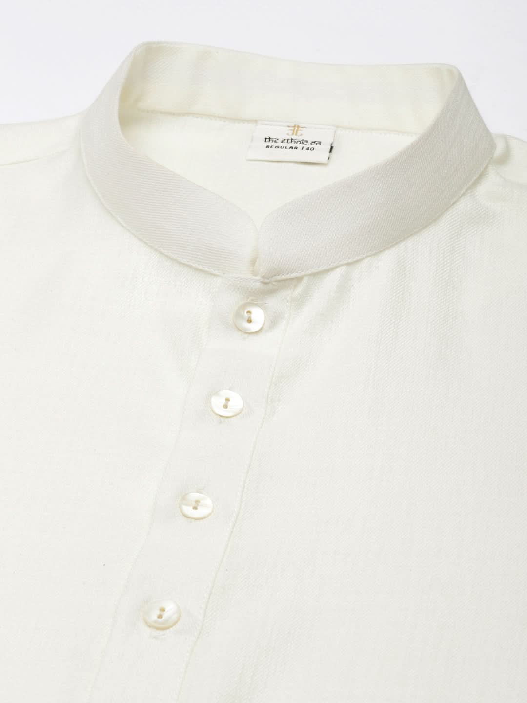 Off white Cotton Short Kurta