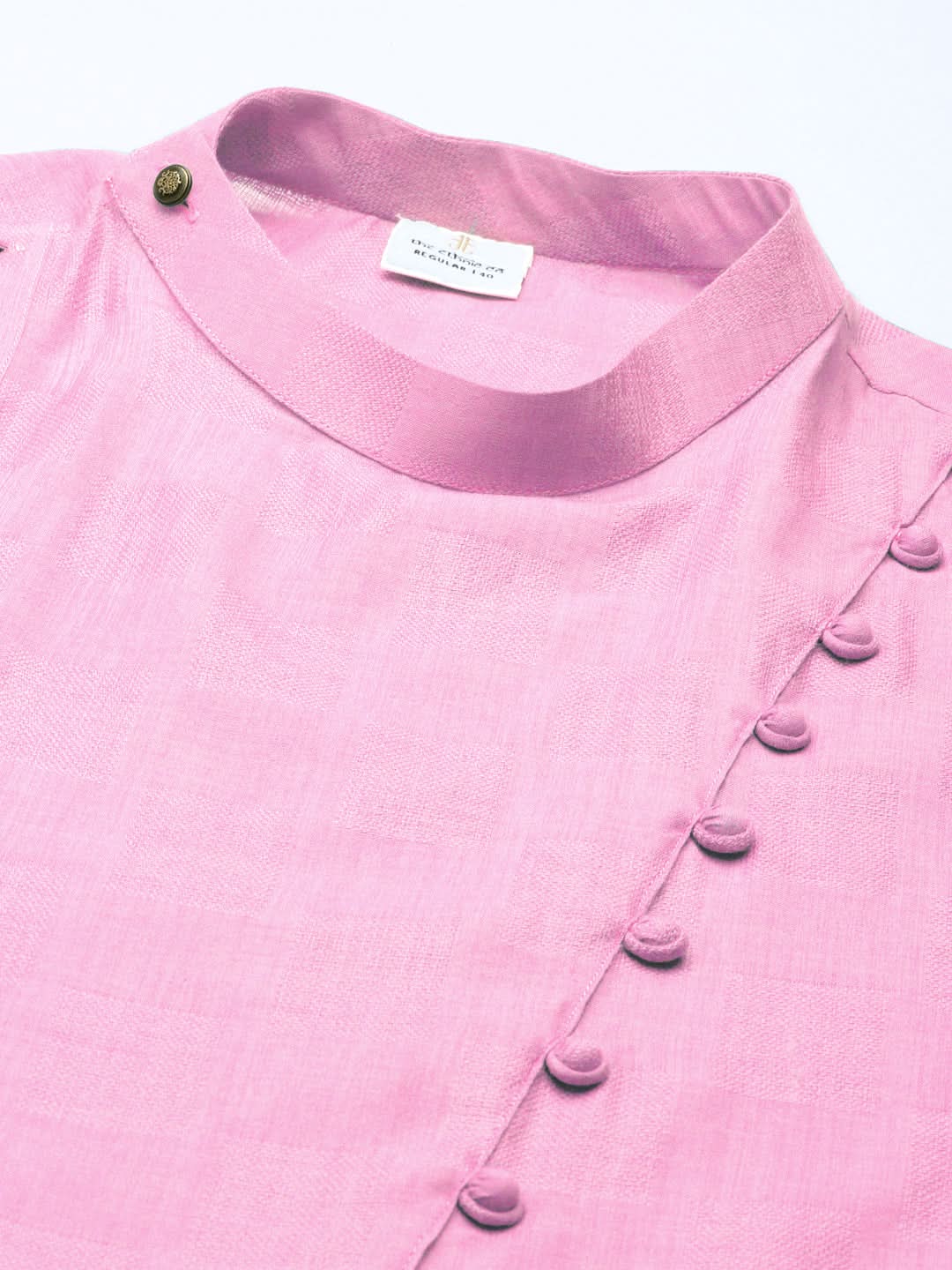 Light Pink Asymmetrical Kurta Set