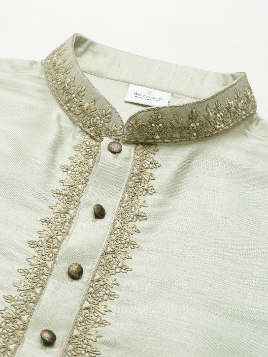 Sage Green Embroidered Kurta Set