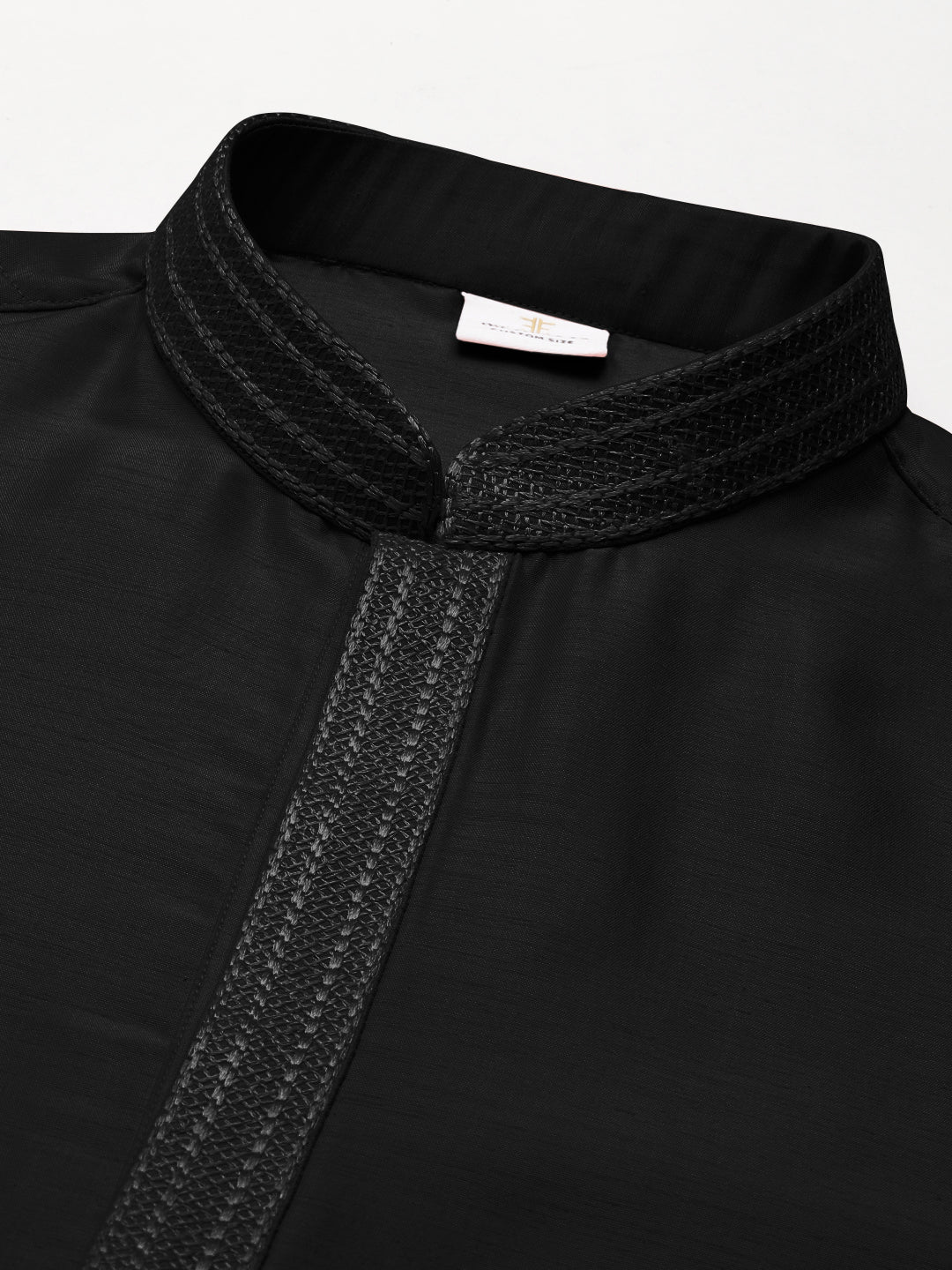 Black Embroidered Kurta Set