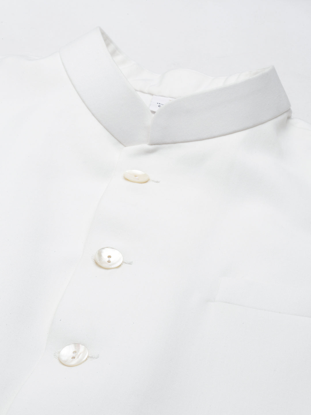 Cream Classic jacket with Short Kurta Set