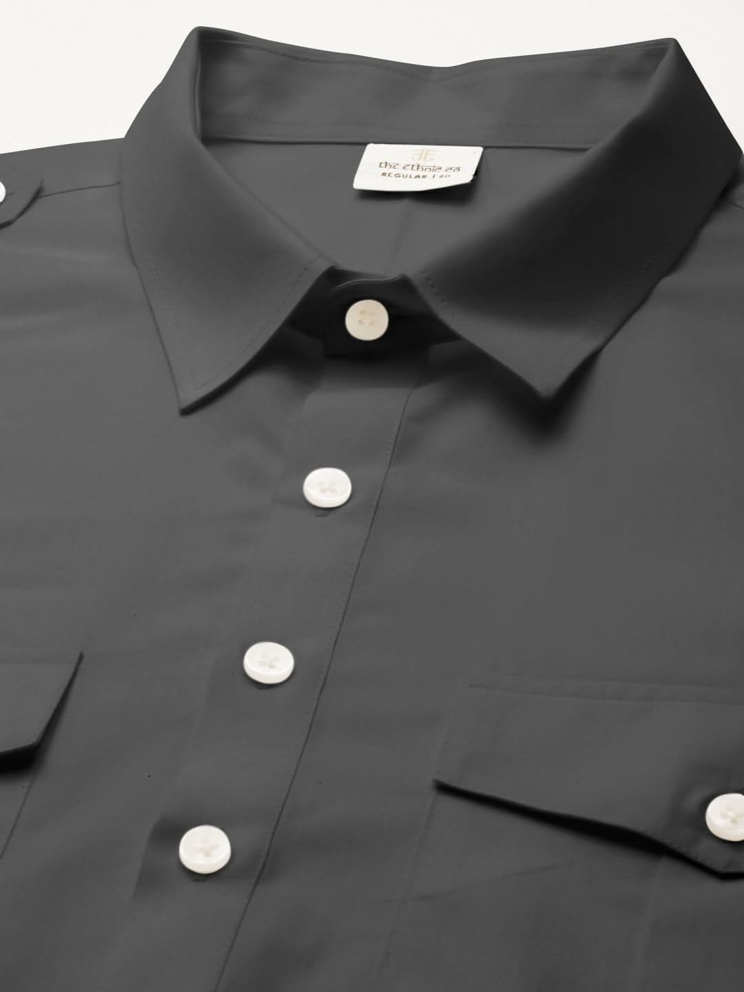 Grey fine Cotton Pathani with Salwar