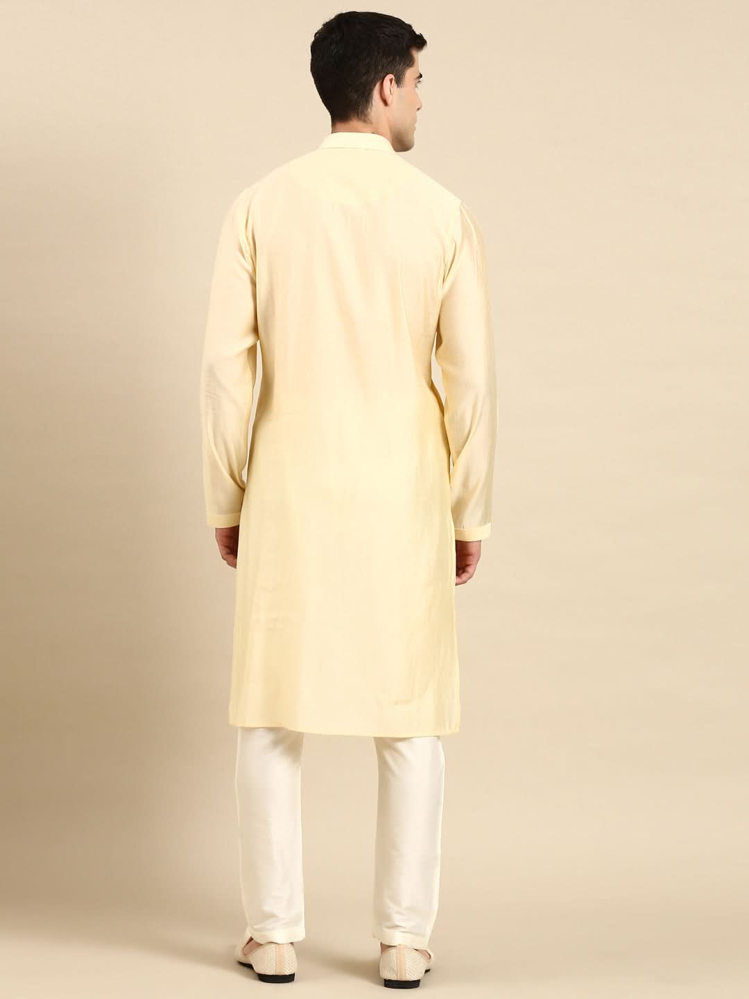 Lemon Embroidered Kurta Set