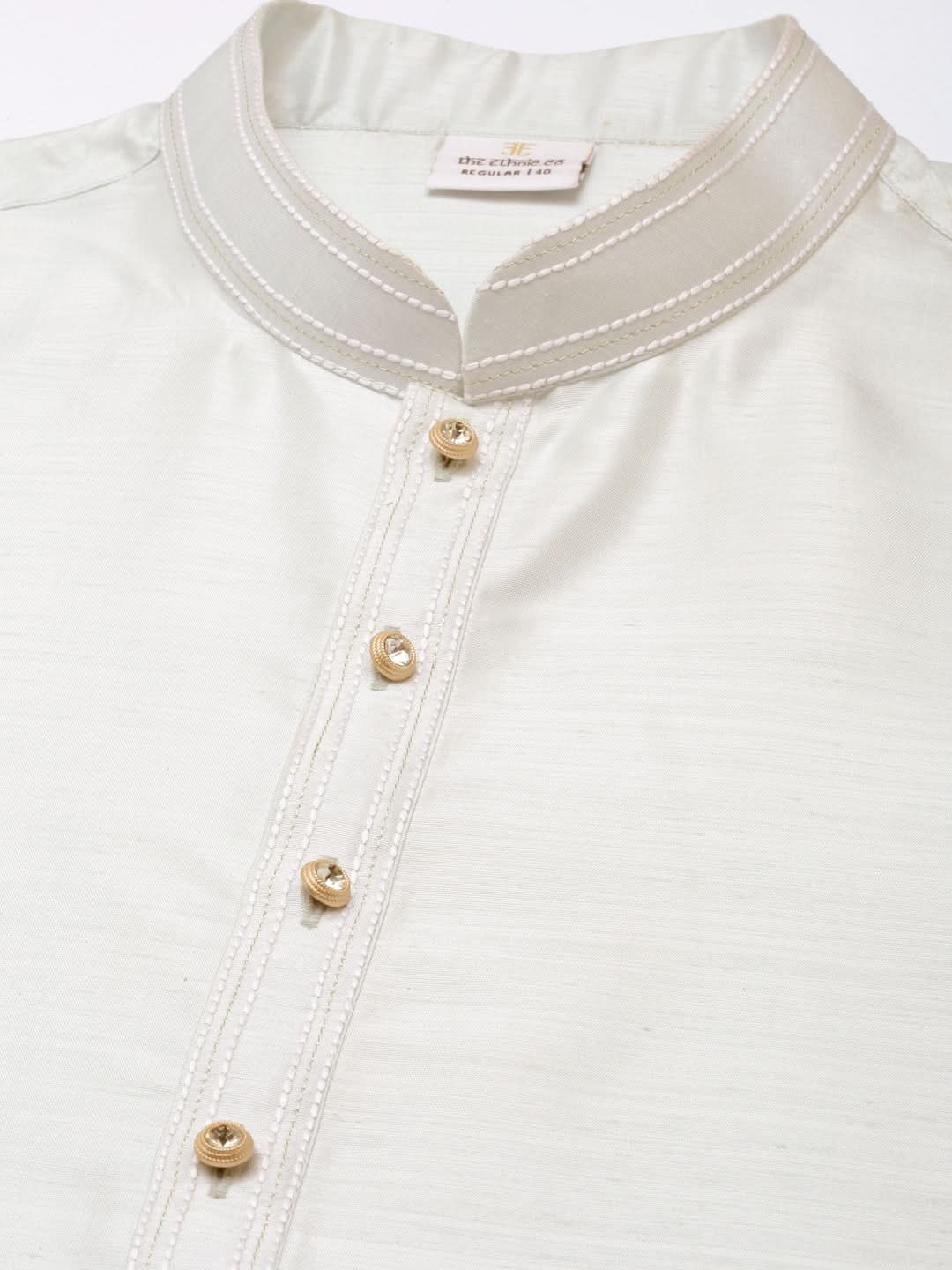 Sky Blue Sequin Embroidered Jacket Kurta Set