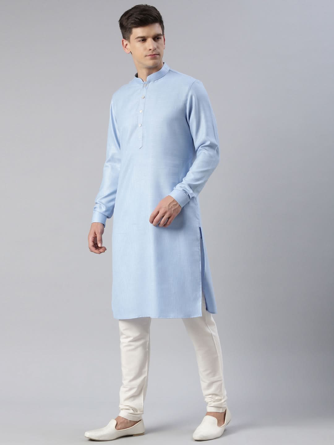 Pink Printed Jacket Kurta Set