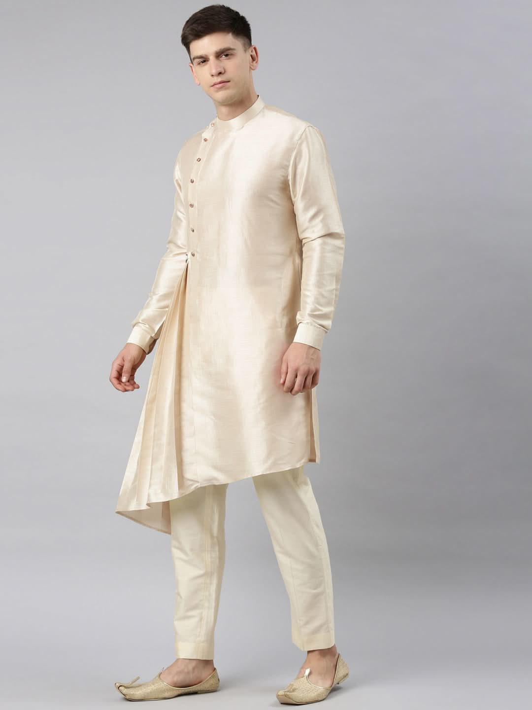 Beige Waistcoat Jacket With Beige Kurta