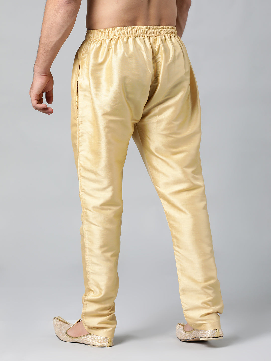 GOLD COTTON SILK PAJAMA