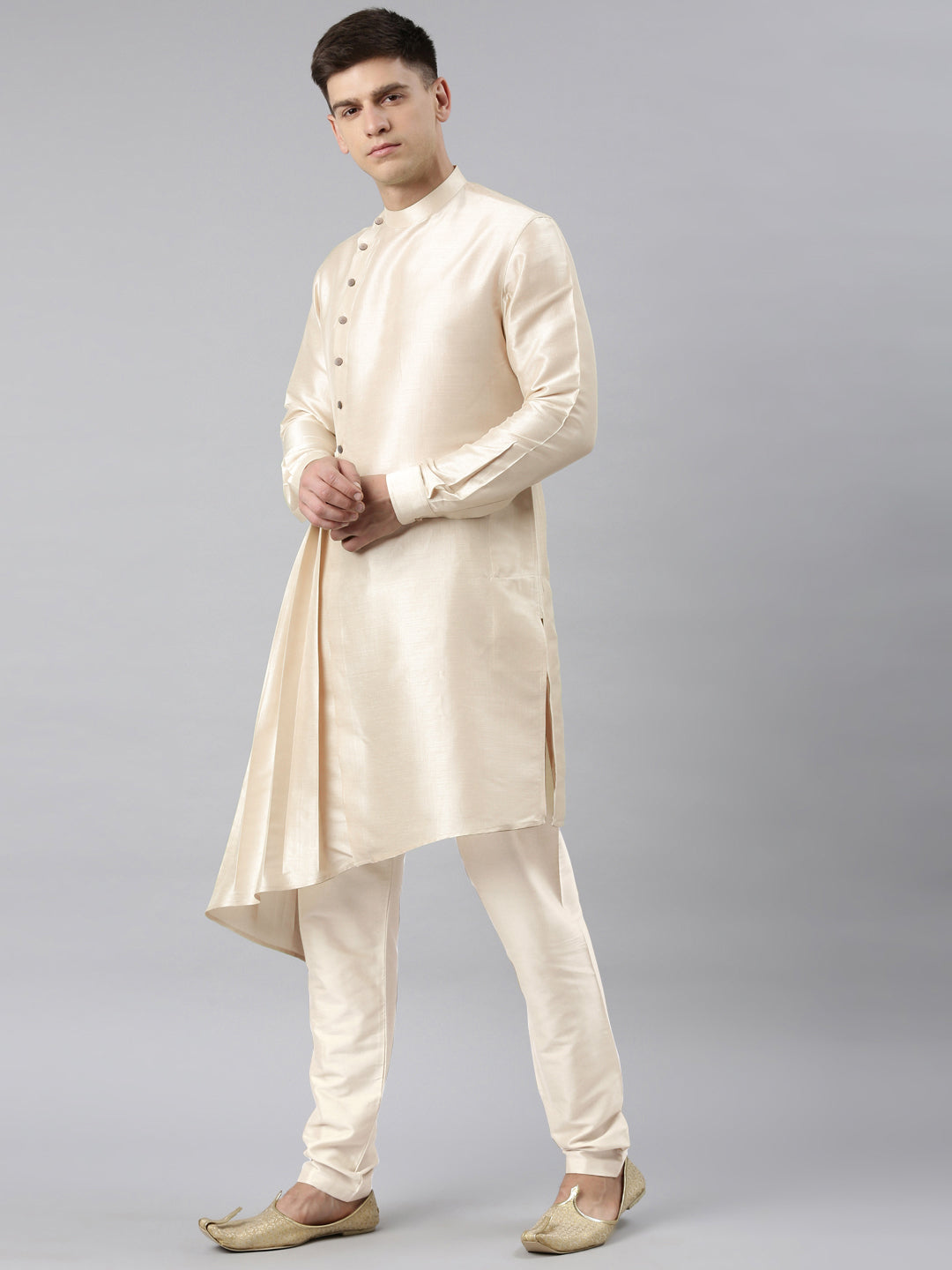 Light beige Drape Kurta Set