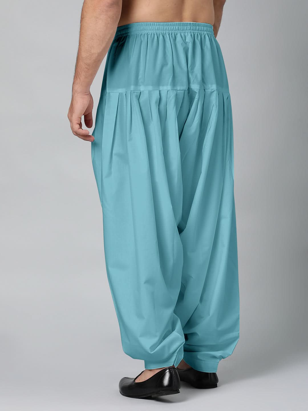 TEAL BLUE FINE COTTON SALWAR