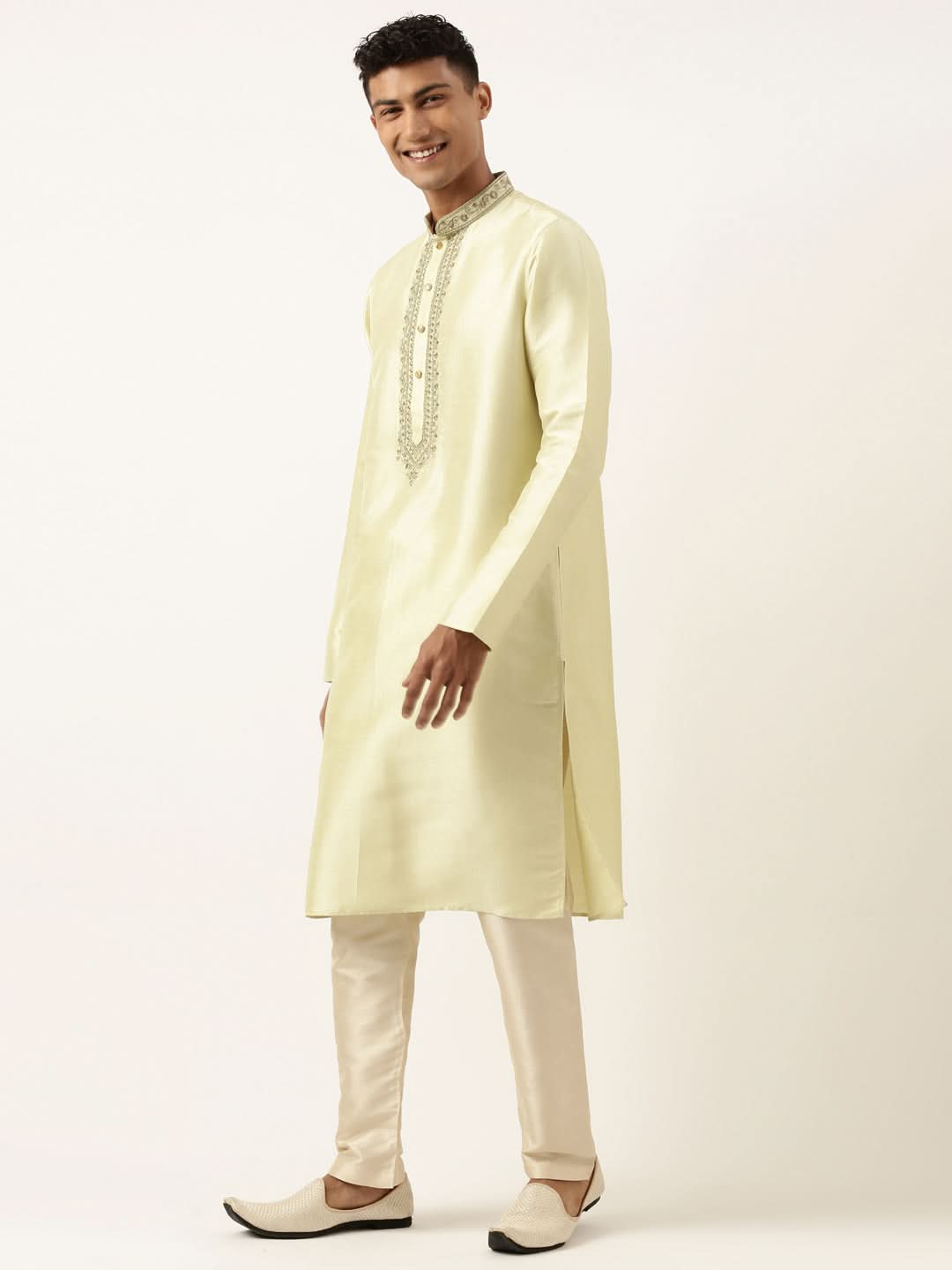 Pistachio Embroidery Kurta Set