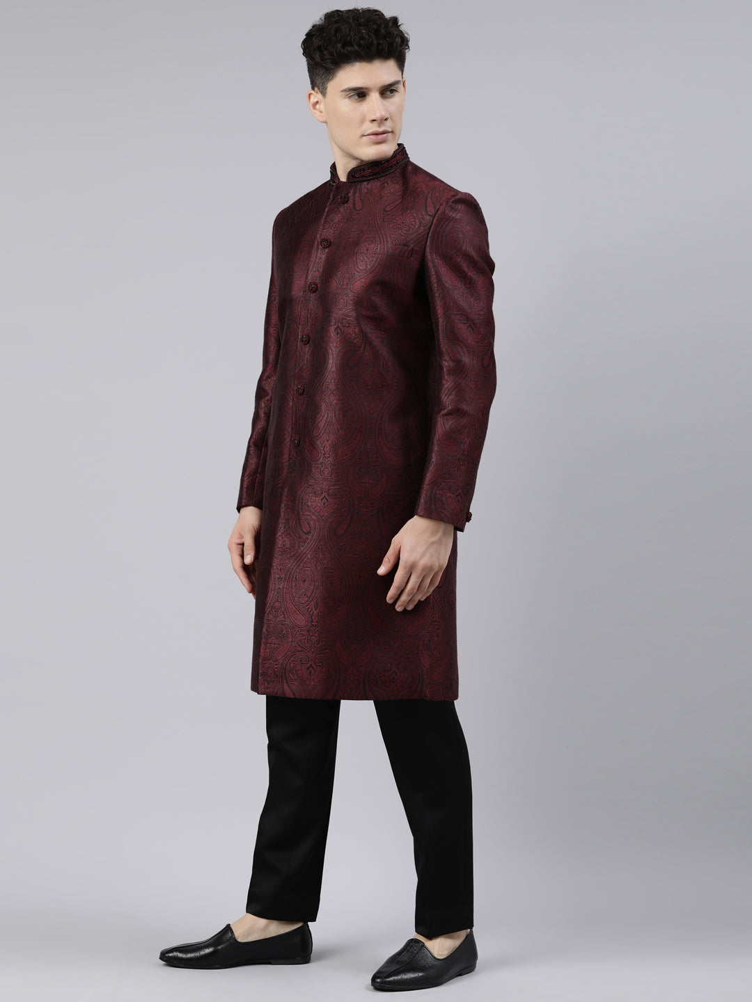 Maroon Classic Indo Set