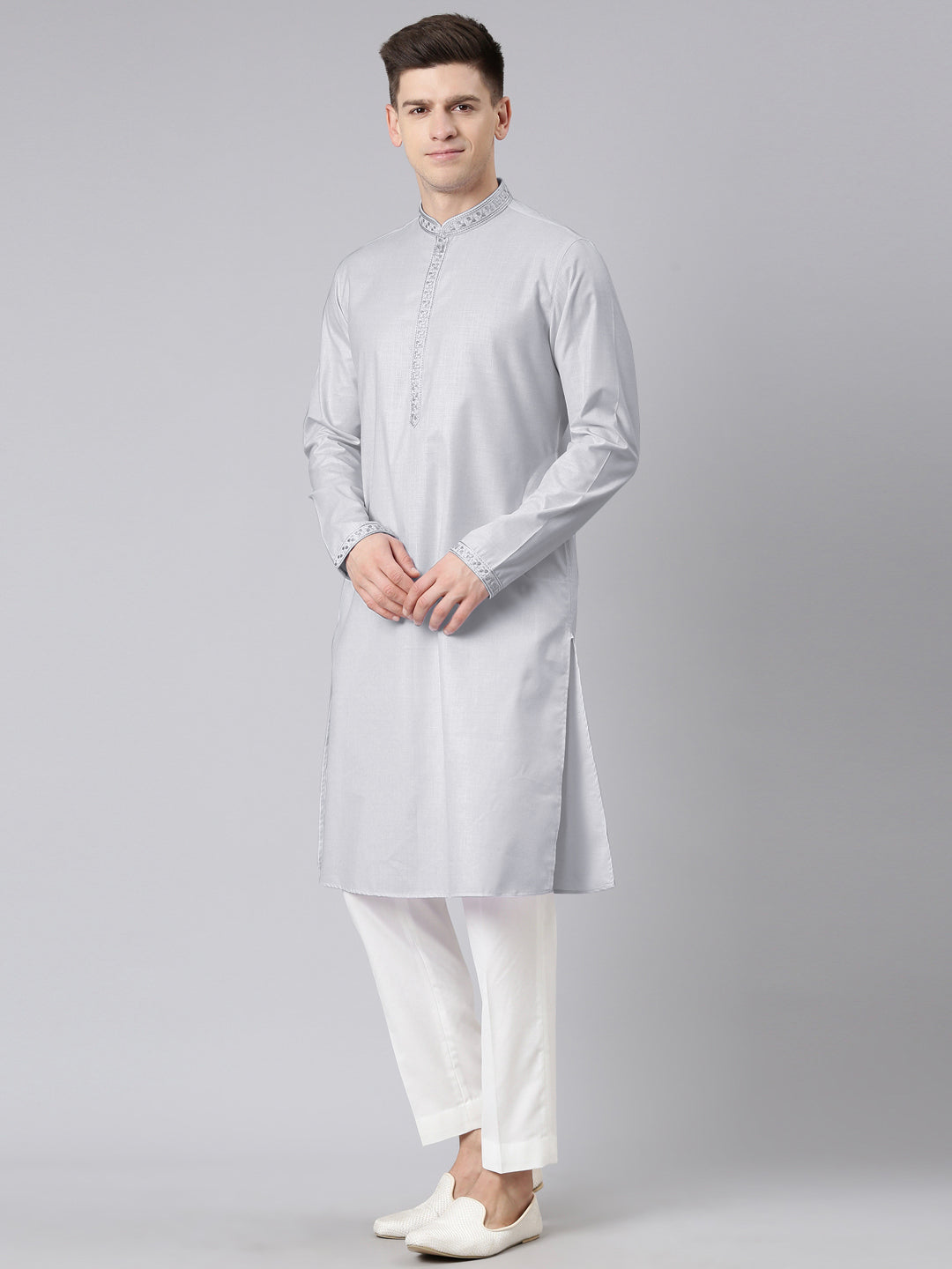 Grey Vivah Story Jacket Kurta set
