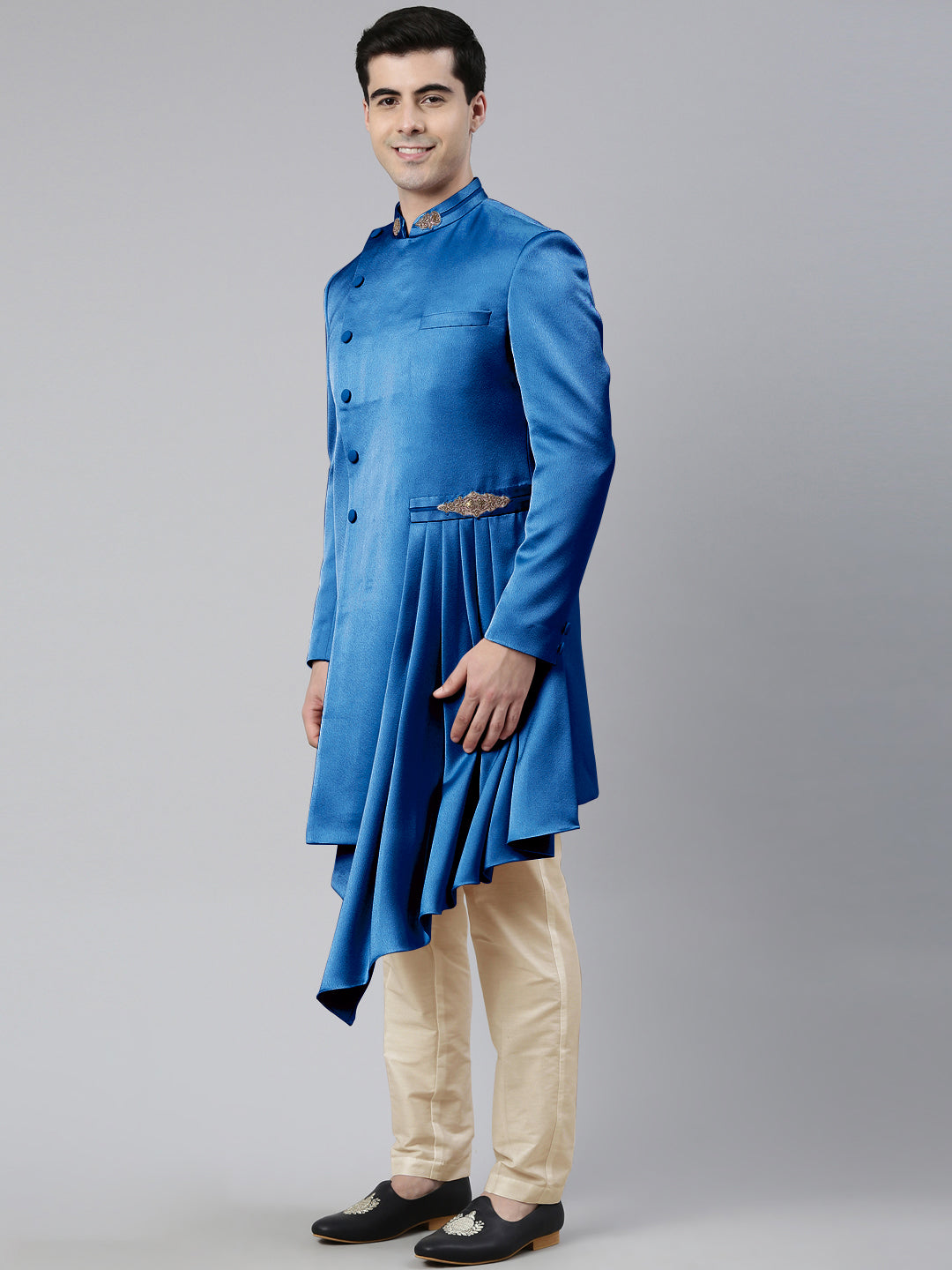 Navy Draped Indo Set