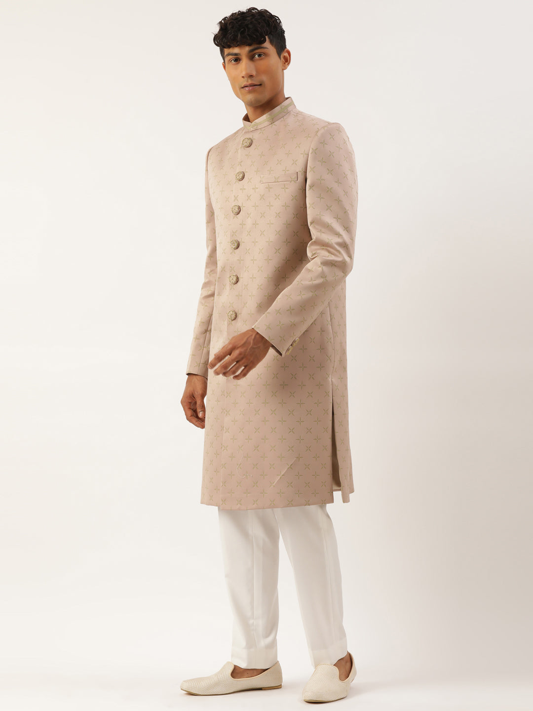 Dry Rose Achkan Set
