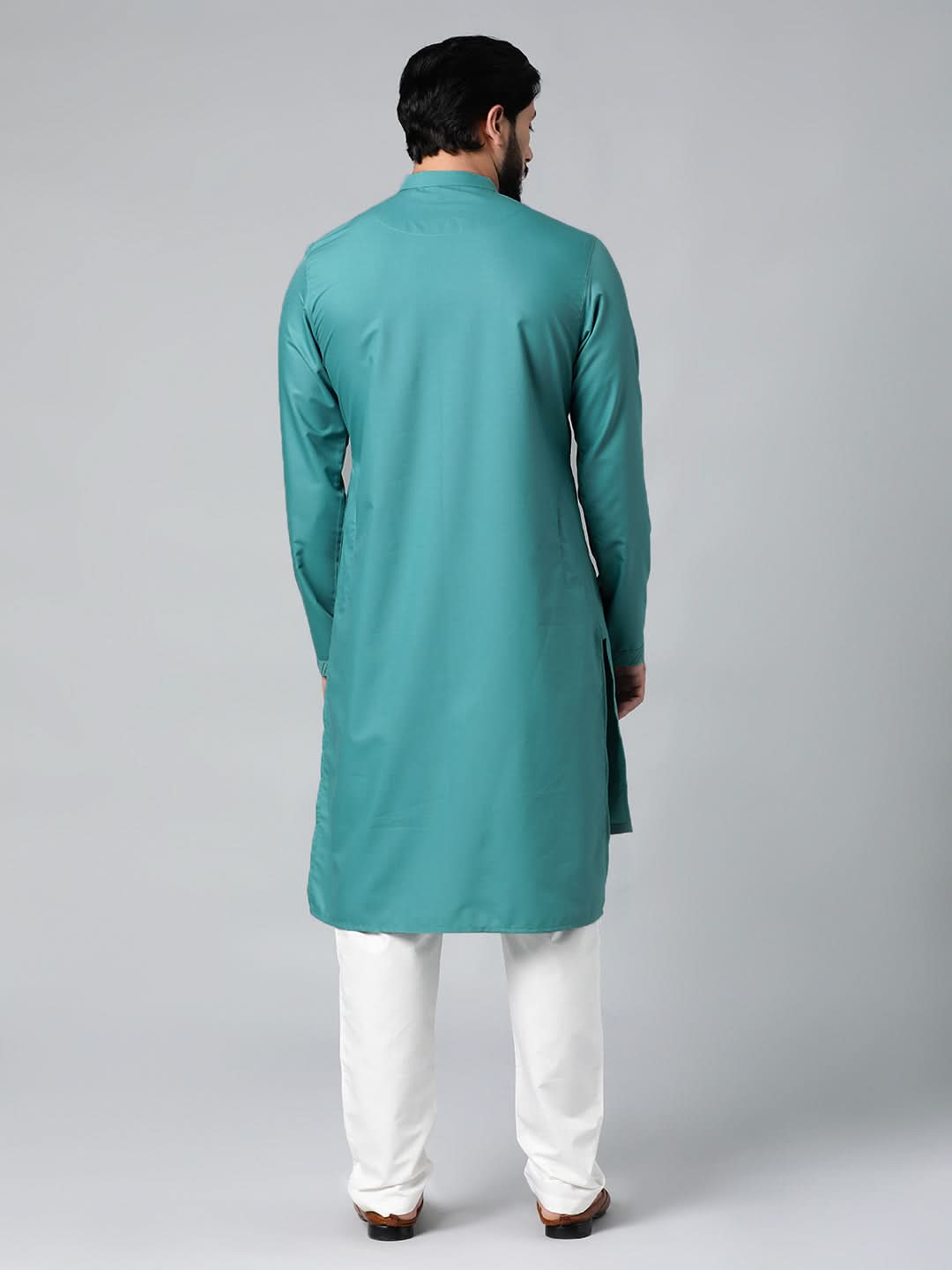 Turquoise Pintux kurta Set