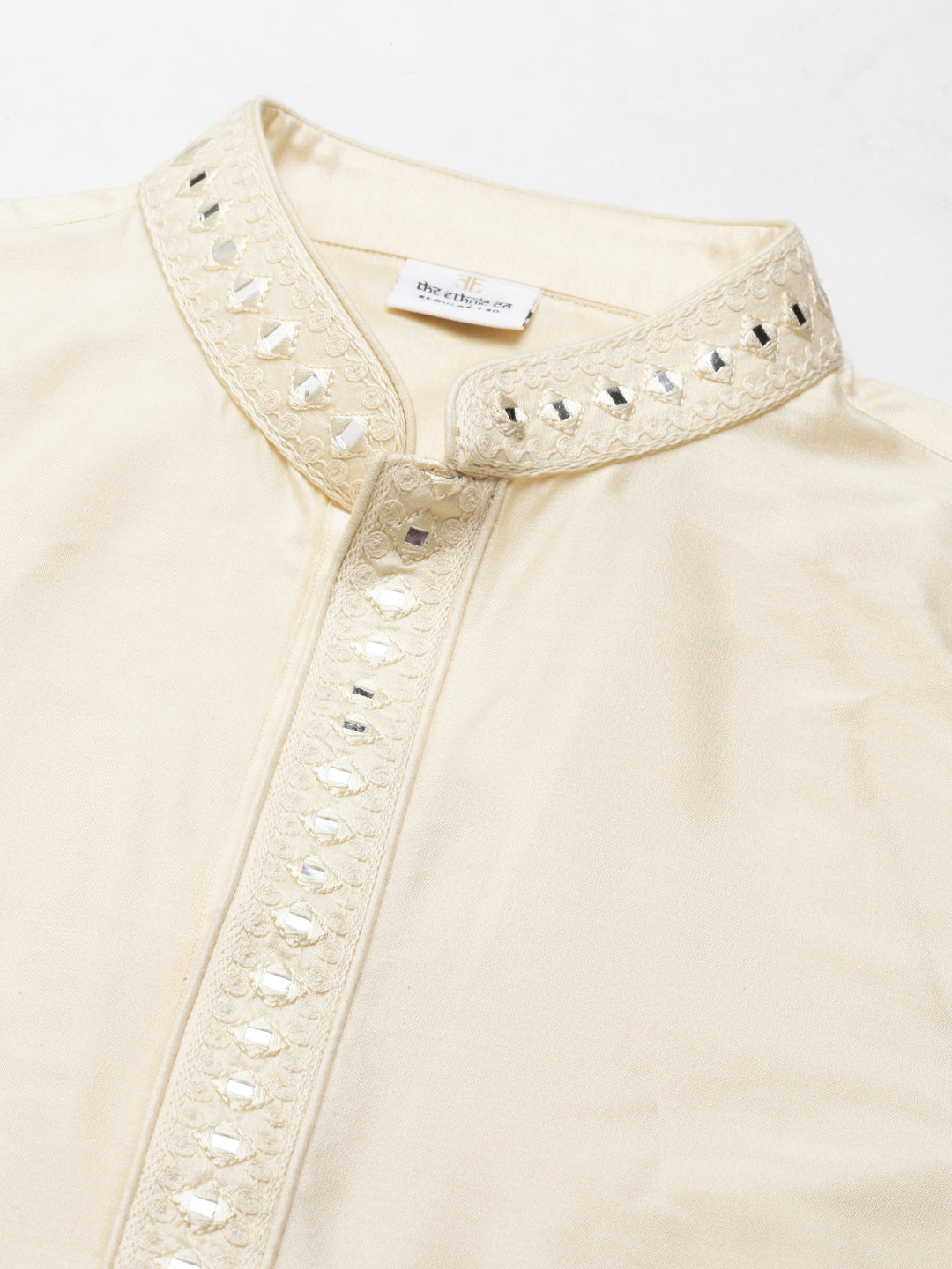 Beige Embroidery Kurta Set