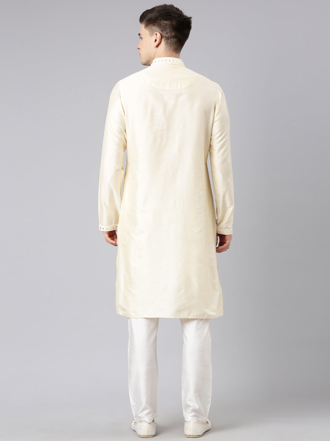 Beige Embroidery Kurta Set