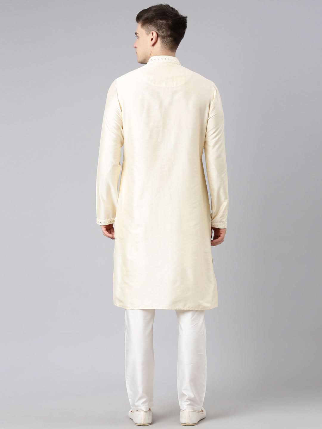 Beige Embroidery Kurta Set
