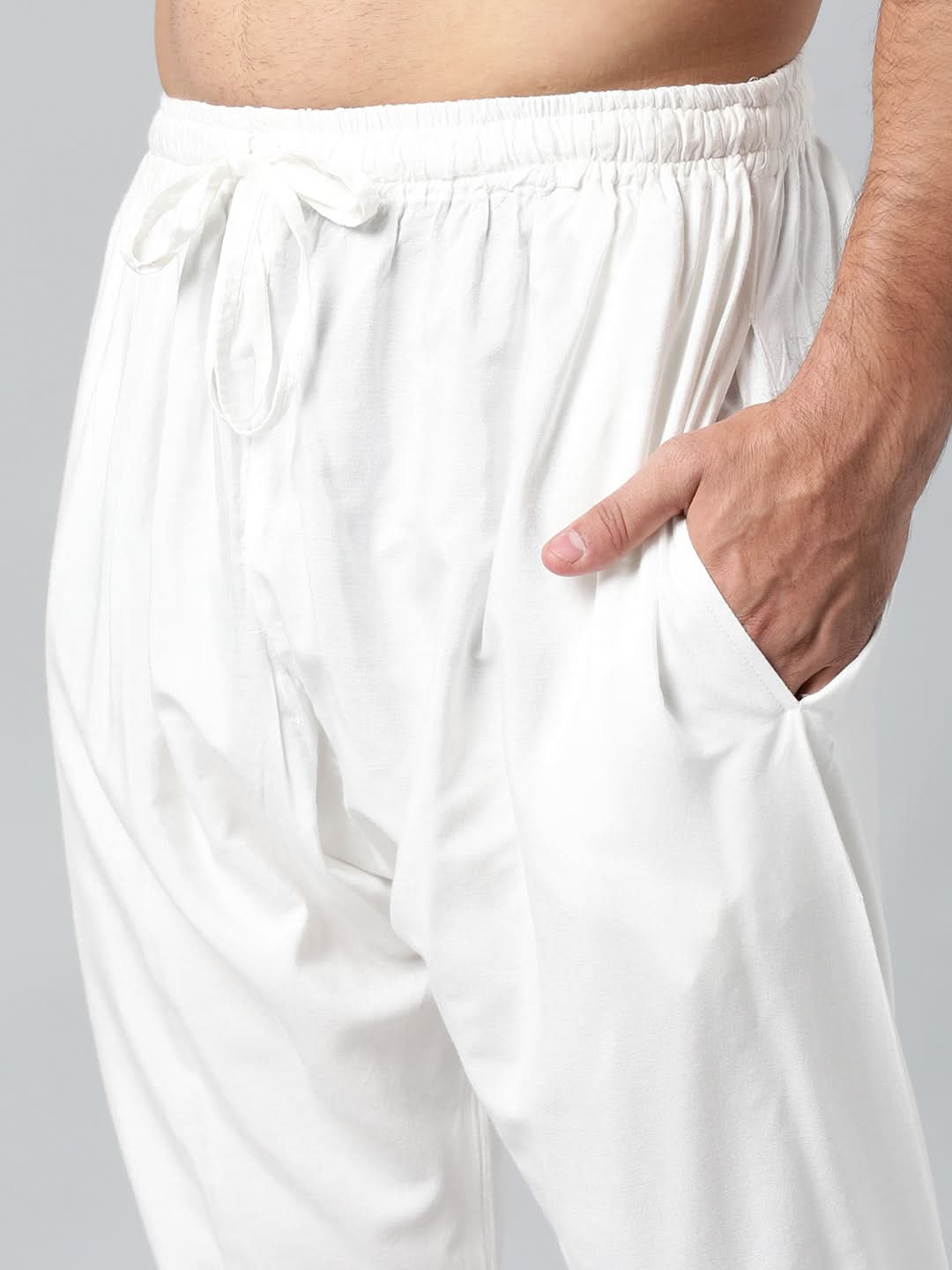 OFF WHITE COTTON SILK PAJAMA