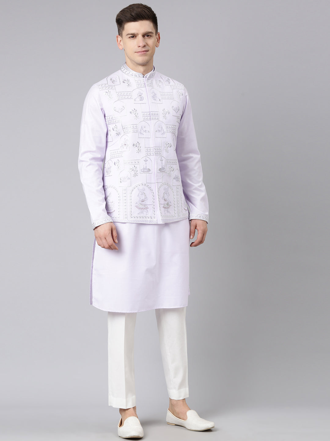 Light purple Vivah Story Jacket Kurta set