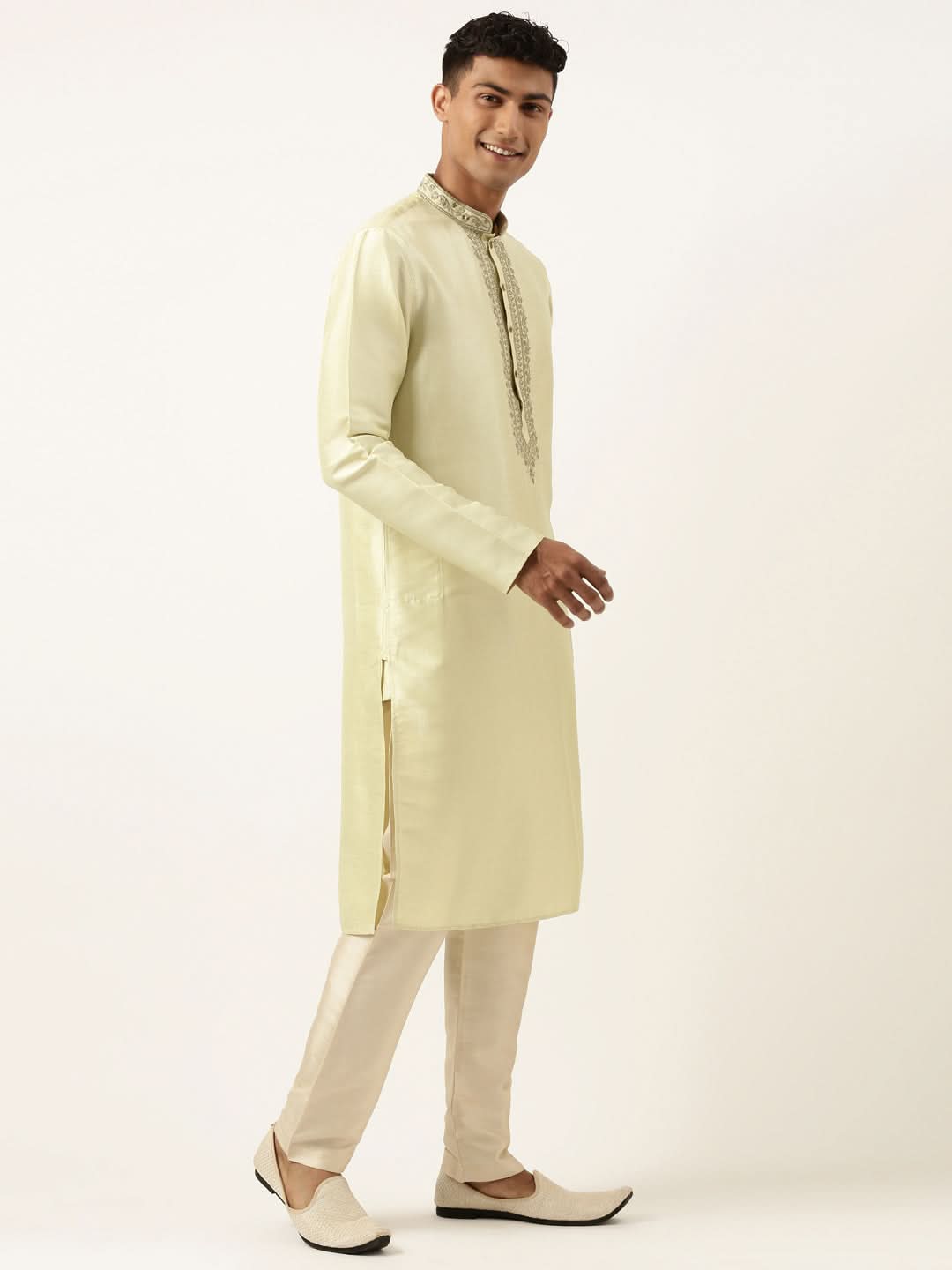 Pistachio Embroidery Kurta Set