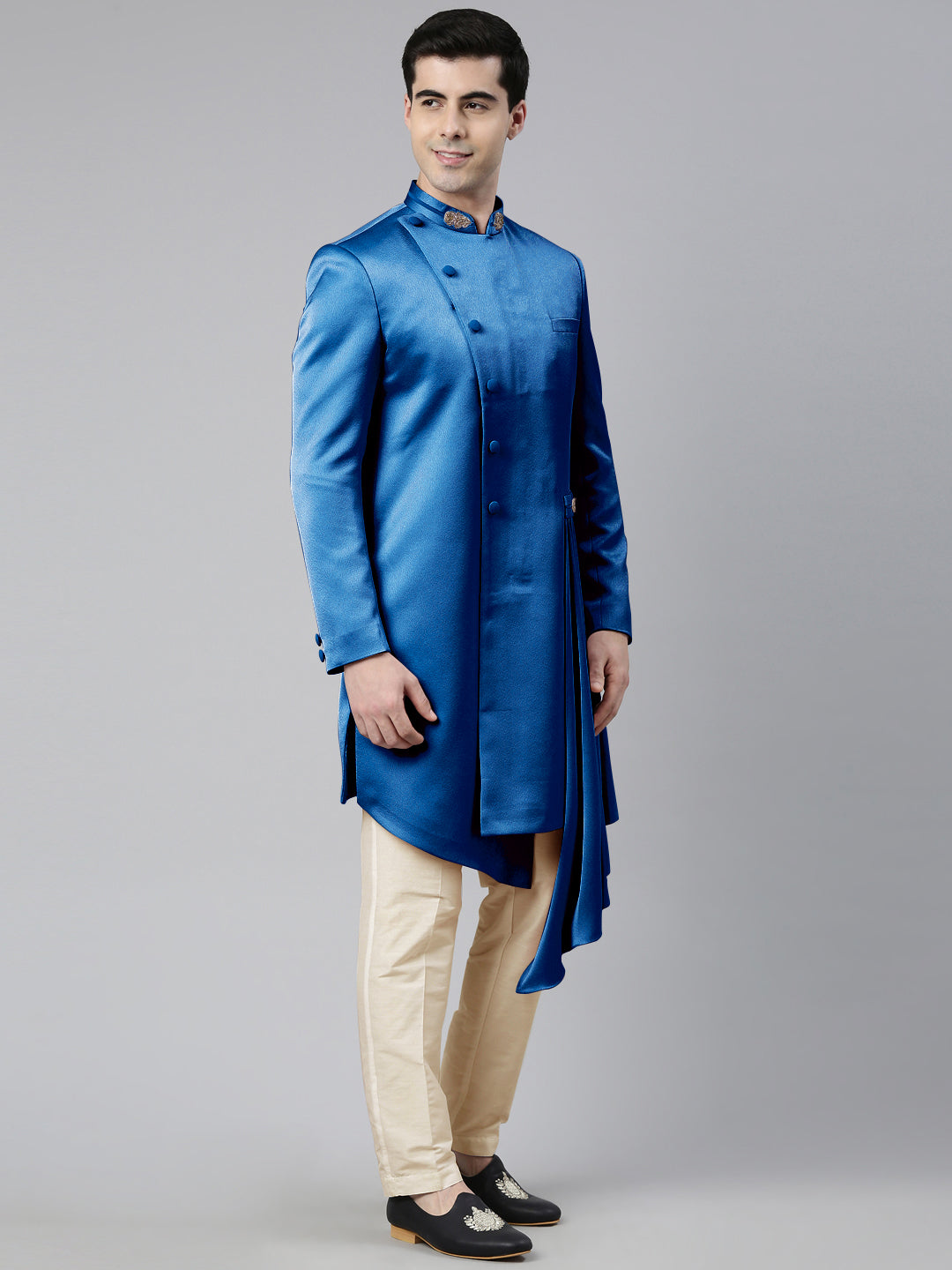 Navy Draped Indo Set