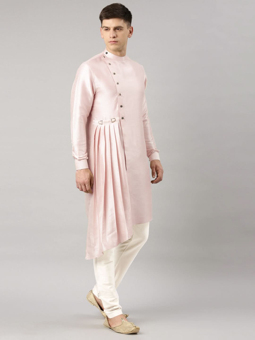 Light pink Drape Kurta Set